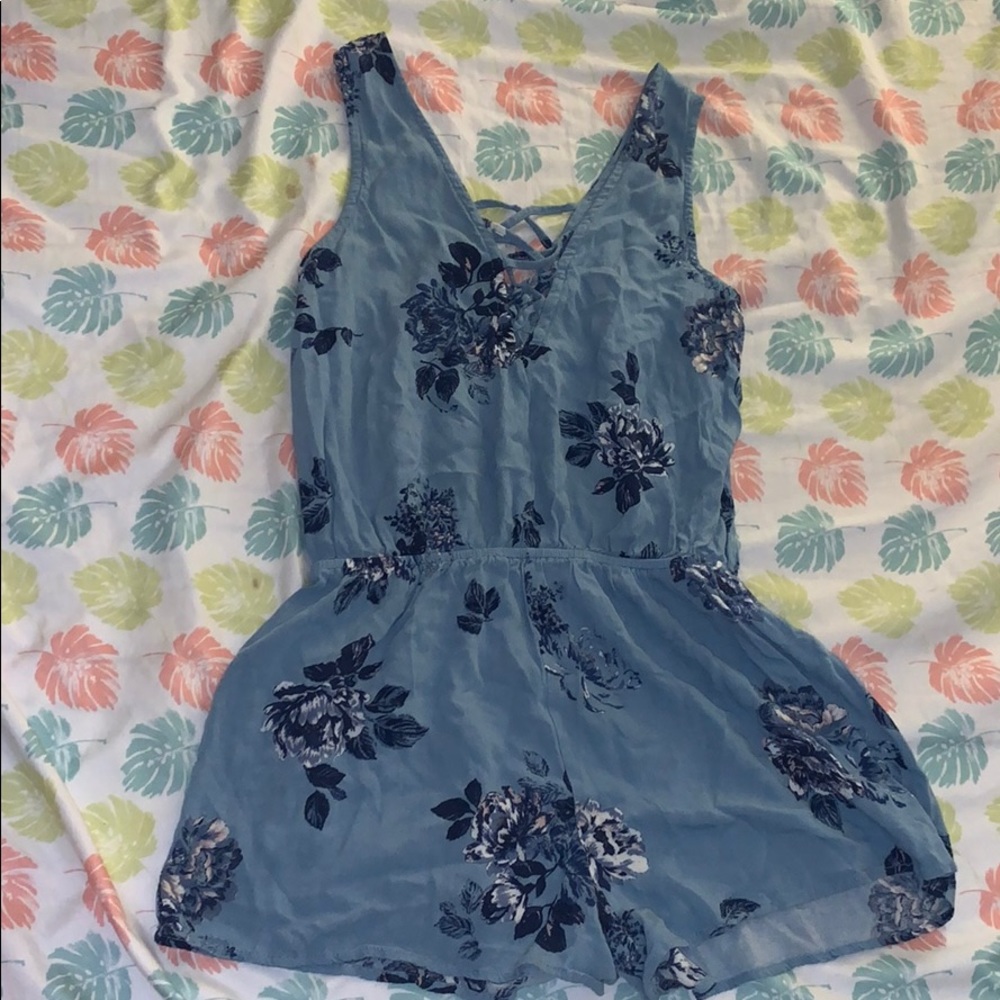 Romper with flowers